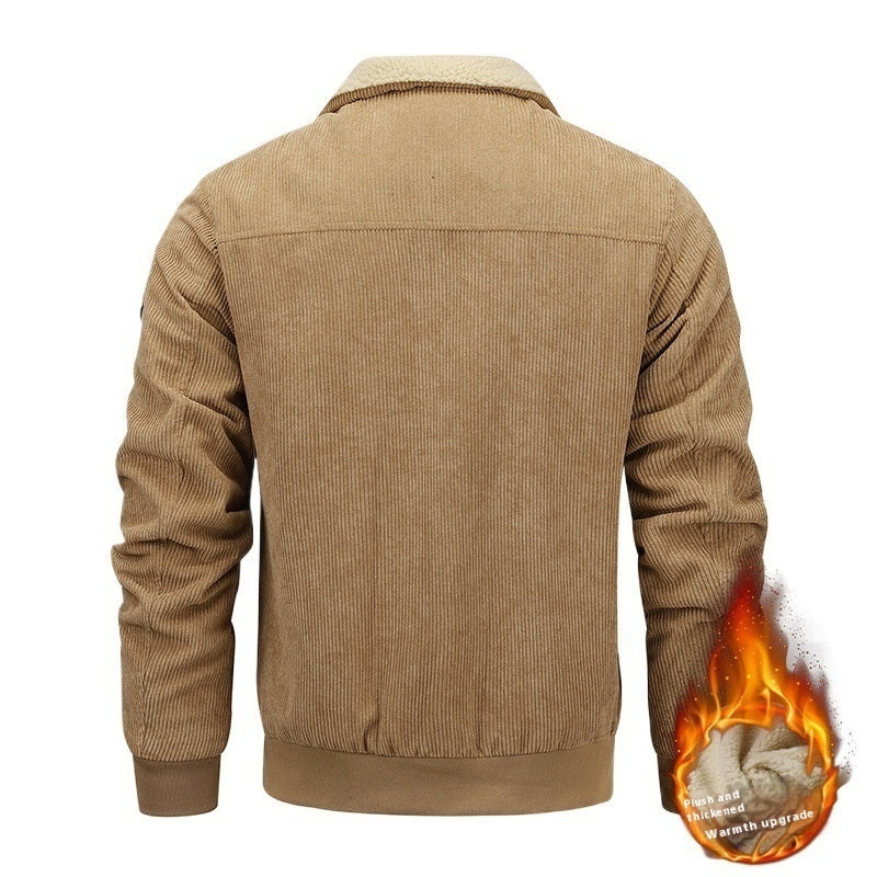 Men Sherpa-Lined Corduroy Jacket | Leonard
