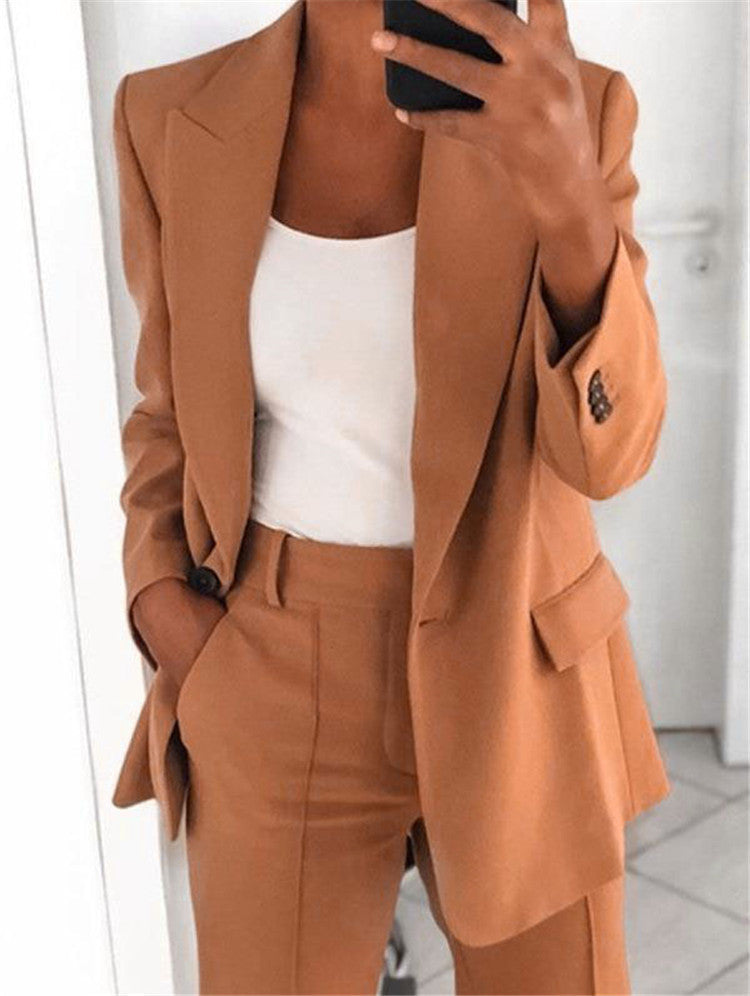 Women Elegant Wide-Leg Pantsuit | Nadira