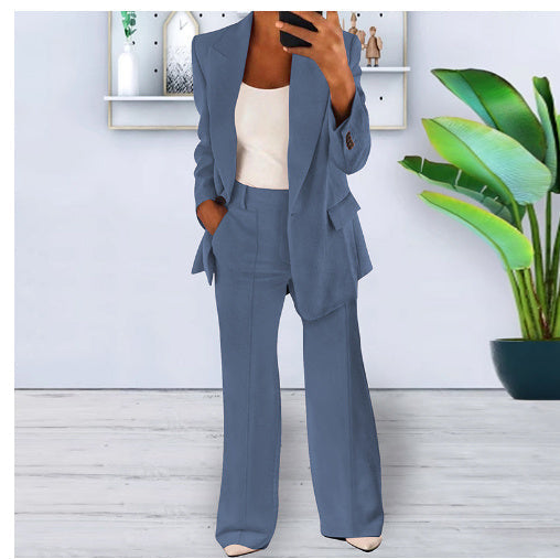 Women Elegant Wide-Leg Pantsuit | Nadira