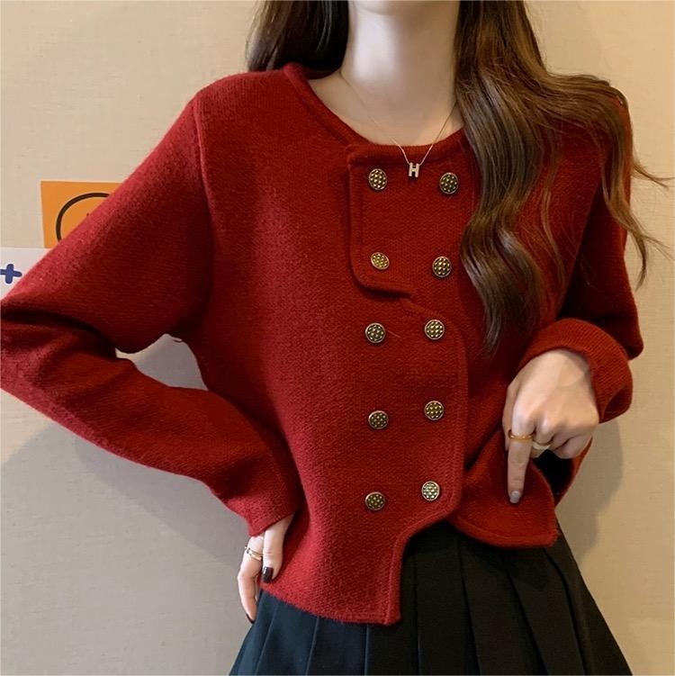 Variant image for Women Cardigan White Acrylic | Classic Chic-3