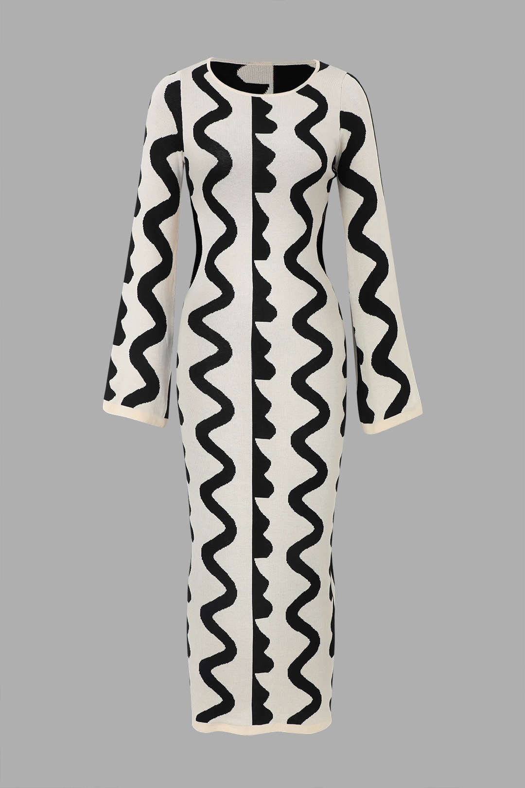 Women Wavy Knit Maxi Dress | Allegra