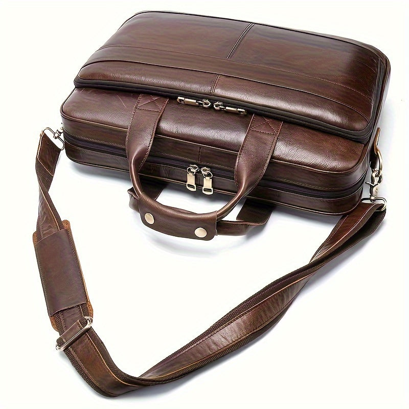 Men Classic Leather Business Bag | Nolan