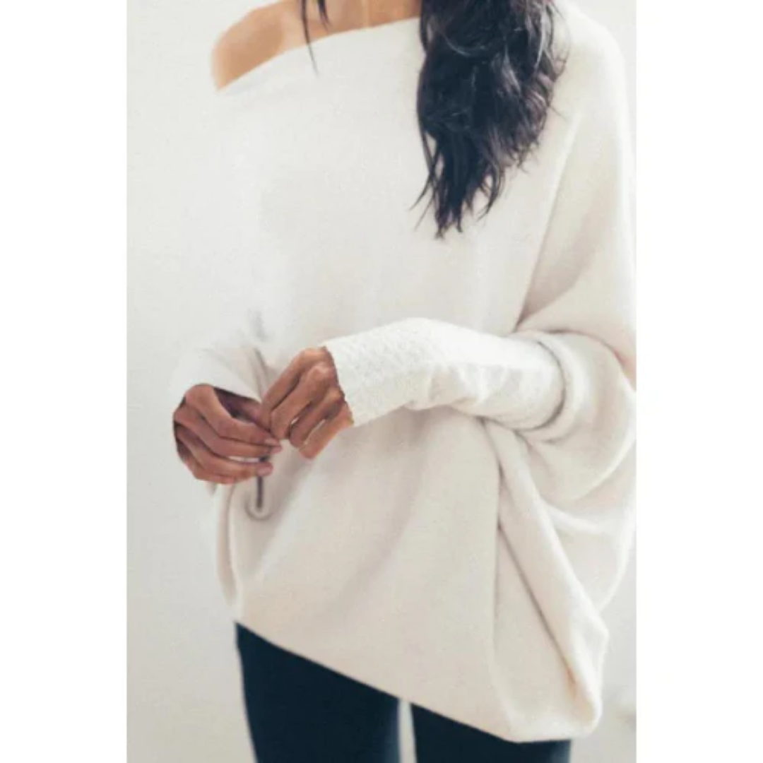 Women Off-Shoulder Knit Sweater | Luna