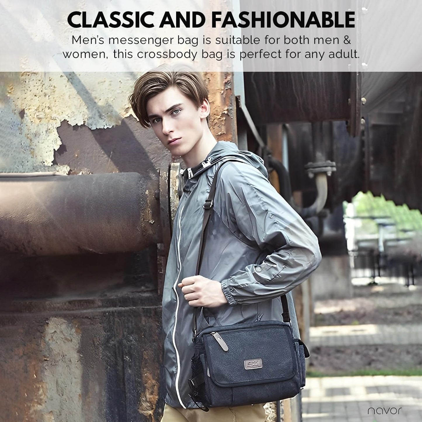 Men Vintage Canvas Messenger Bag | Nico