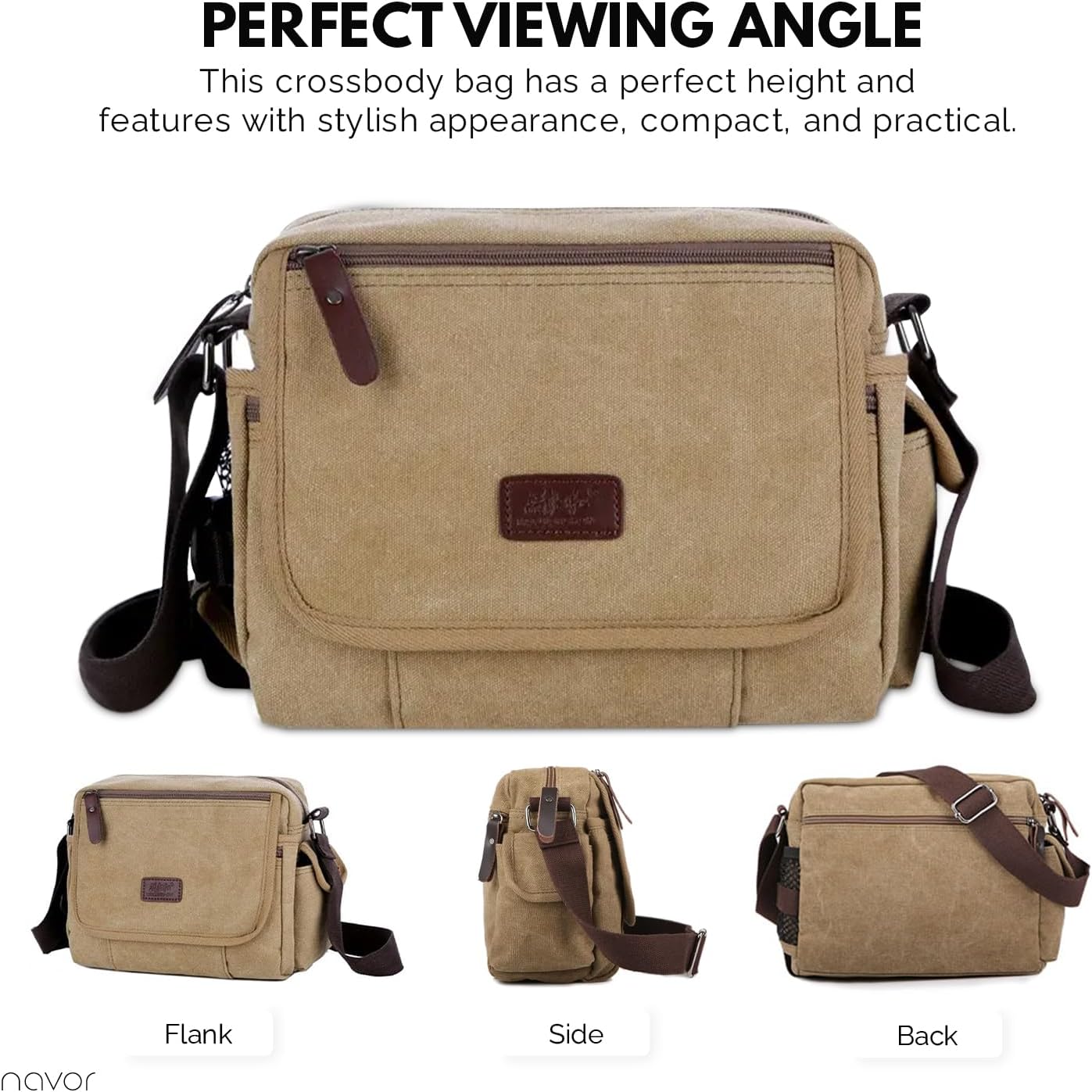 Men Vintage Canvas Messenger Bag | Nico