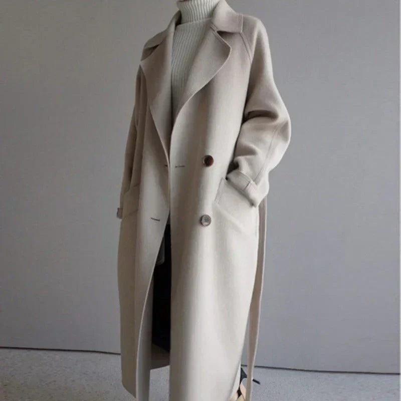 Women Elegant Longline Coat | Altheia