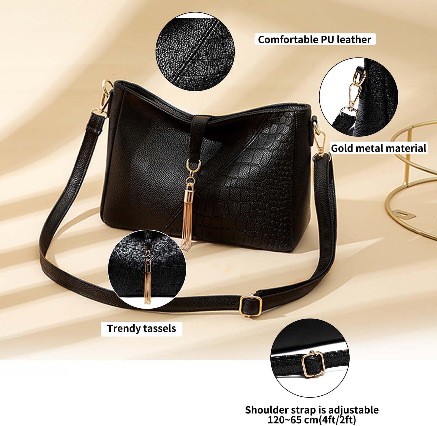 Women Elegant Tassel Shoulder Bag | Lotte