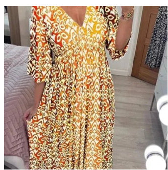 Women Boho Print Maxi Dress | Janella