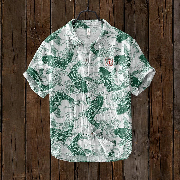 Men's Casual Shirt Multi-Color Cotton | Jørgen-4