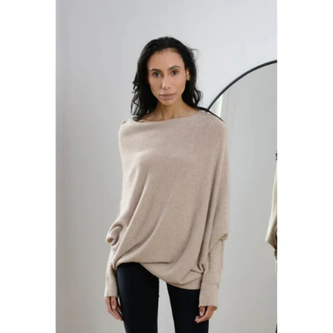 Women Off-Shoulder Knit Sweater | Luna