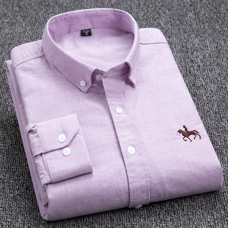 Men Oxford Long Sleeve Shirt | Roger
