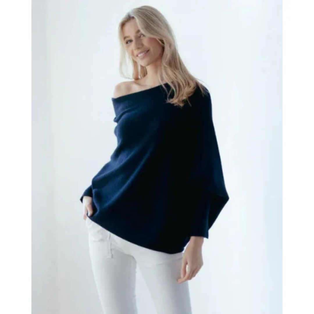 Women Off-Shoulder Knit Sweater | Luna