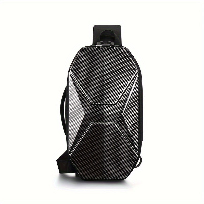 Men Futuristic Hard Shell Sling Bag | Finn