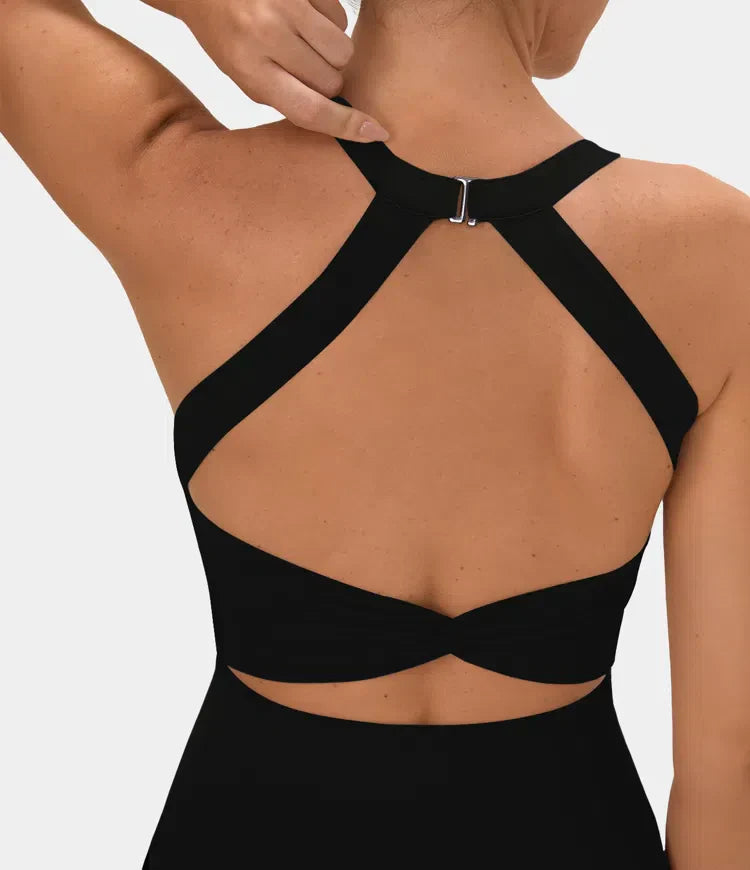 Women Sleeveless A-Line Athletic Dress with Racerback | Victoria