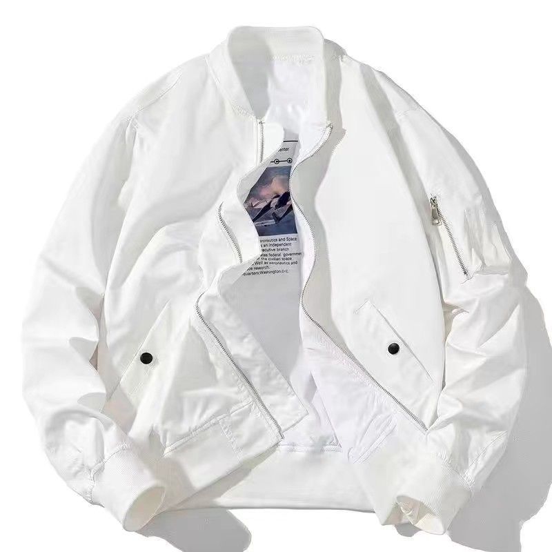 Men Minimalist Zip-Up Bomber Jacket | Paul
