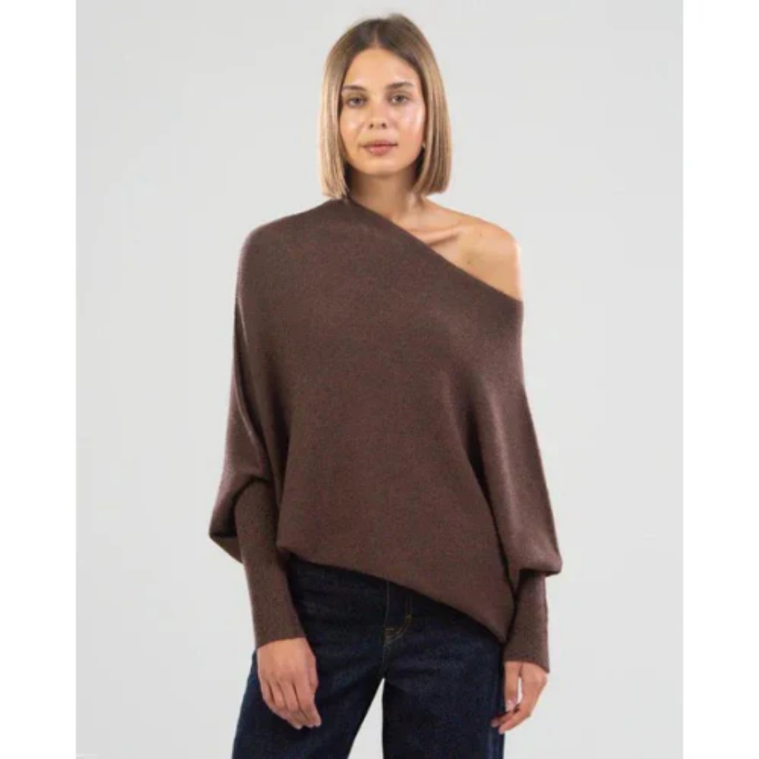 Women Off-Shoulder Knit Sweater | Luna