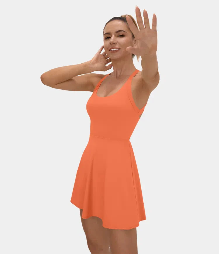 Women Sleeveless A-Line Athletic Dress with Racerback | Victoria