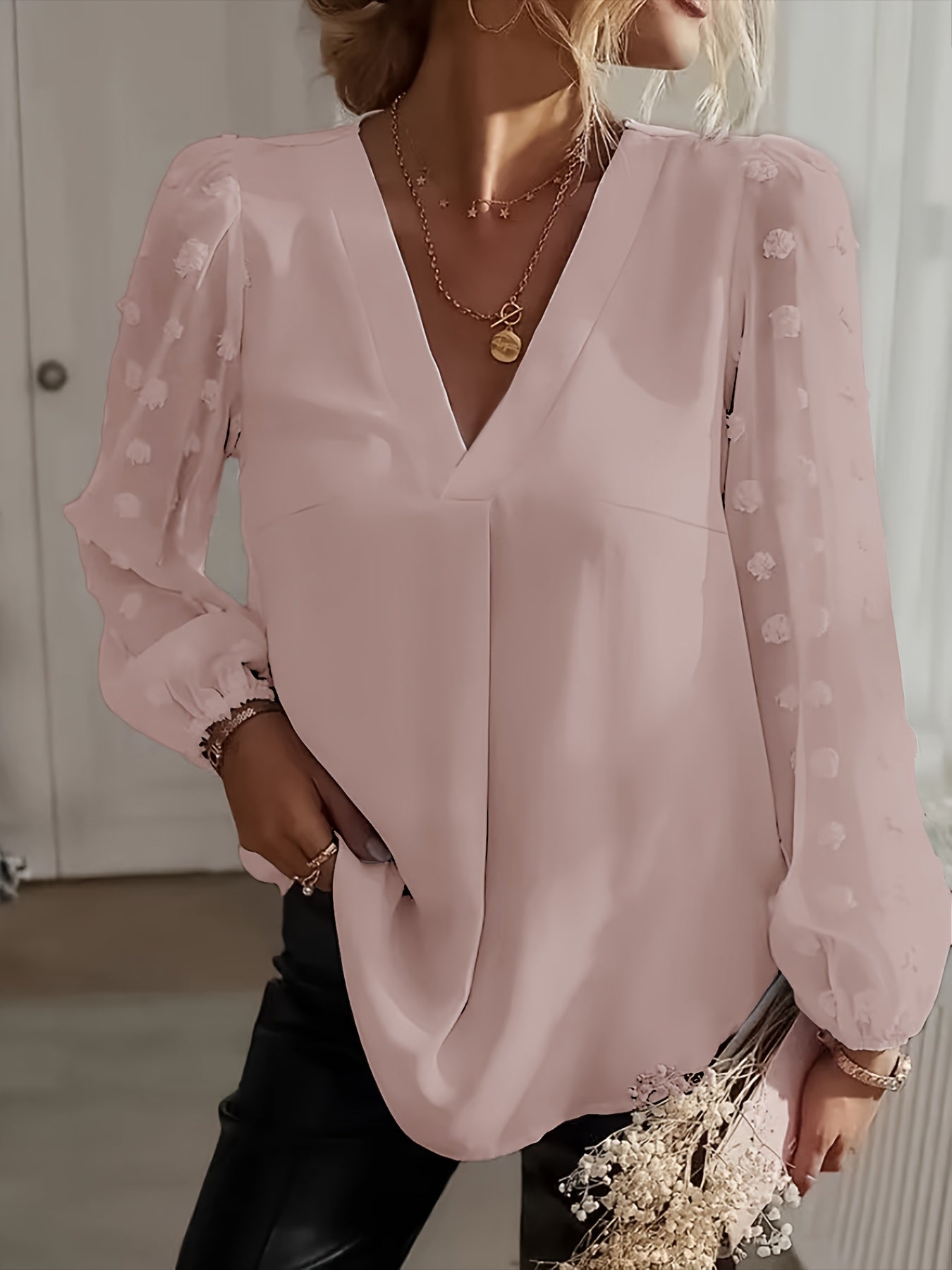 Women Blouse White Cotton | Michelle-3