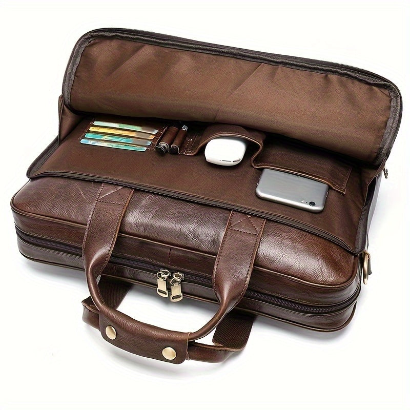 Men Classic Leather Business Bag | Nolan