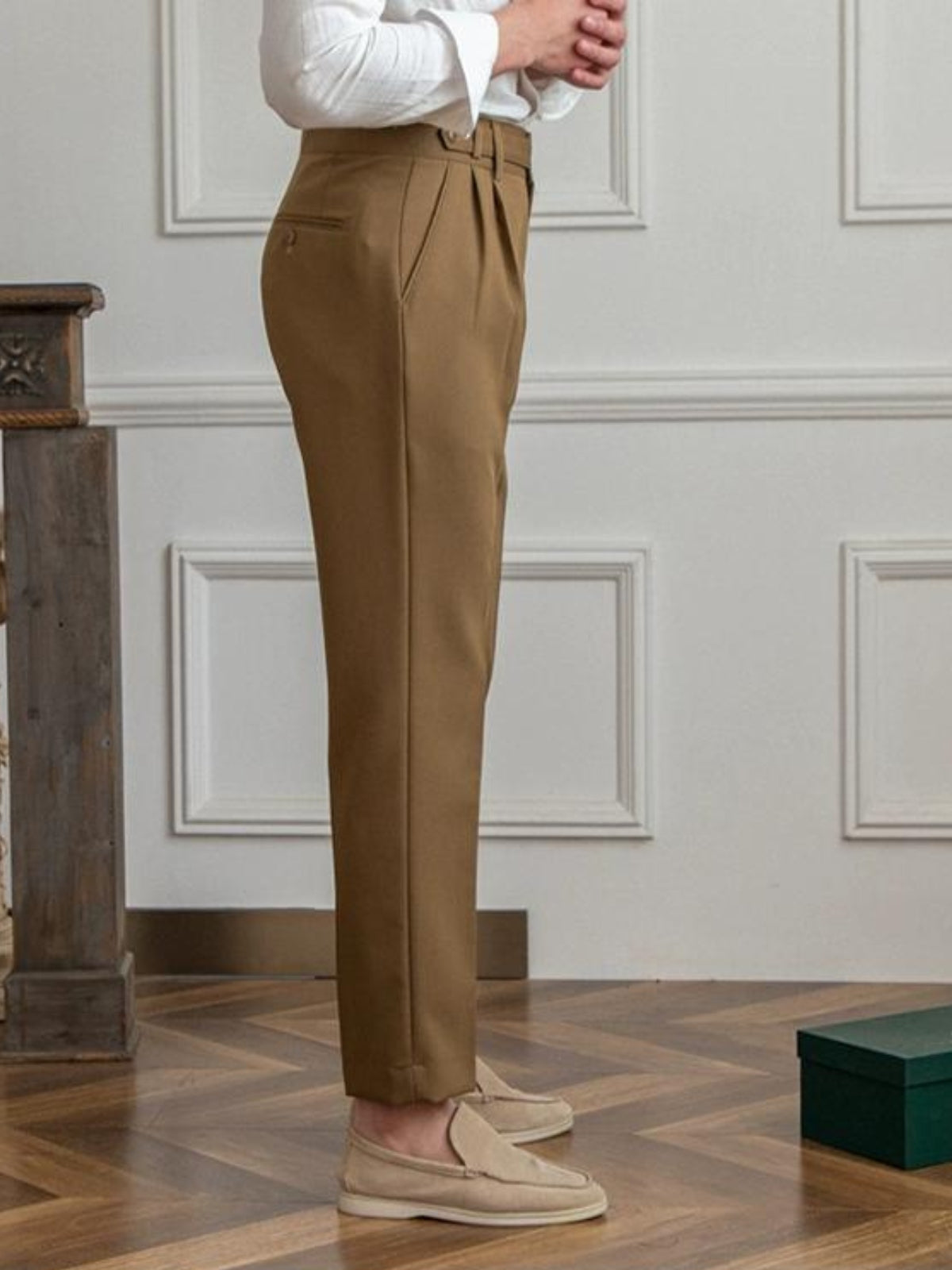 Men's Trousers Grey Anti-Wrinkle Polyester | Patrick-4