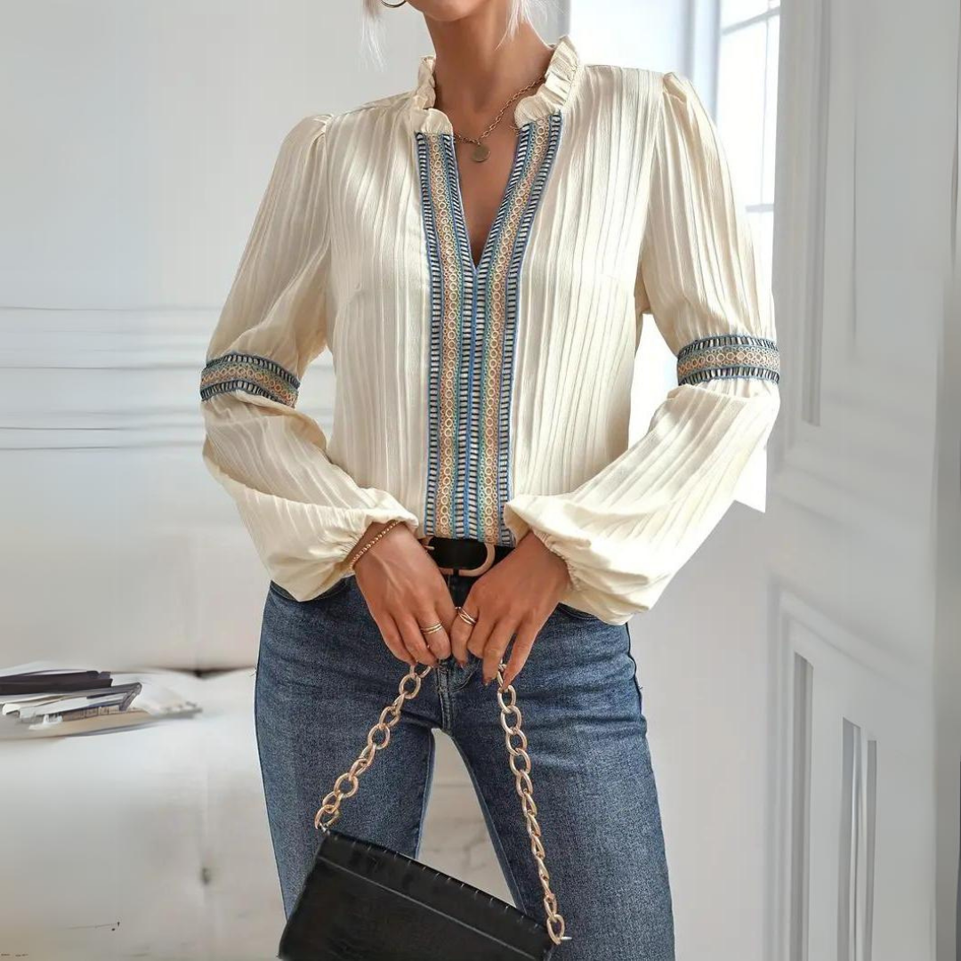 Women Boho Chic Bell Sleeve Blouse | Teagan