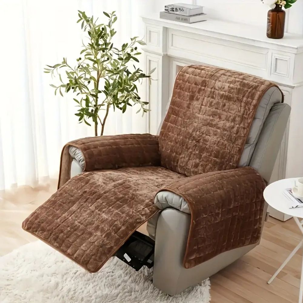 Recliner Chair Cover Velvet Microfibre | Cozy Elegance 2
