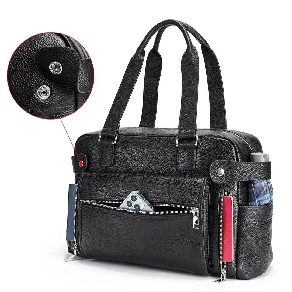 Men’s Leather Travel Bag | Ethan