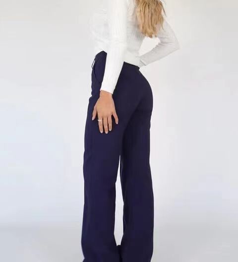 Women High-Waisted Wide-Leg Trousers | Rianne