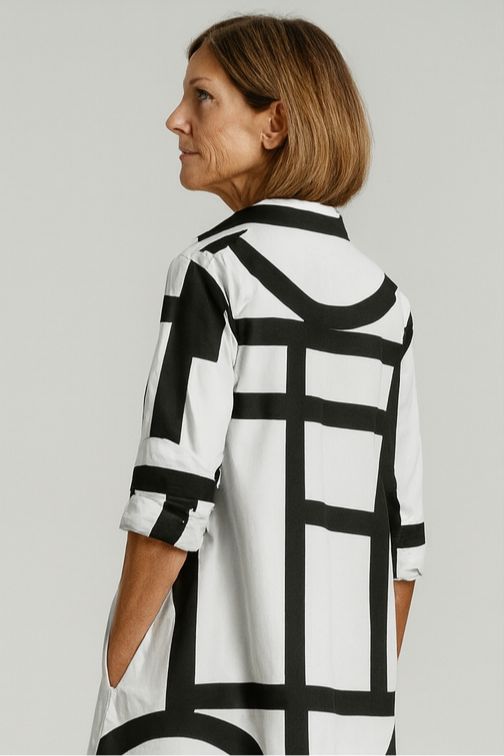 Women Geometric Print Dress | Gemma
