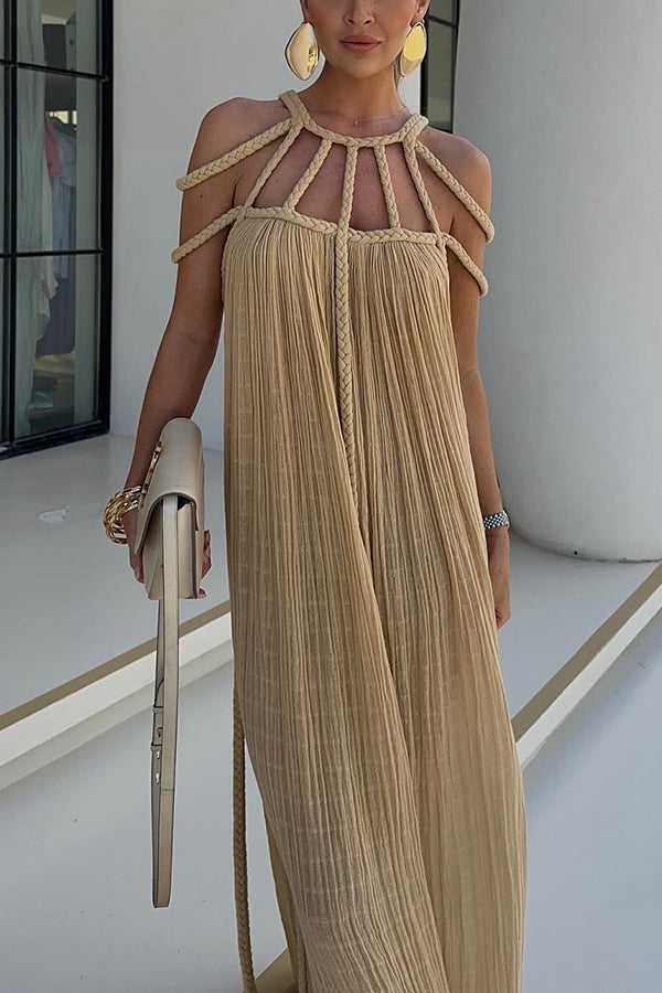 Women Bohemian Rope Strap Maxi Dress | Susanna