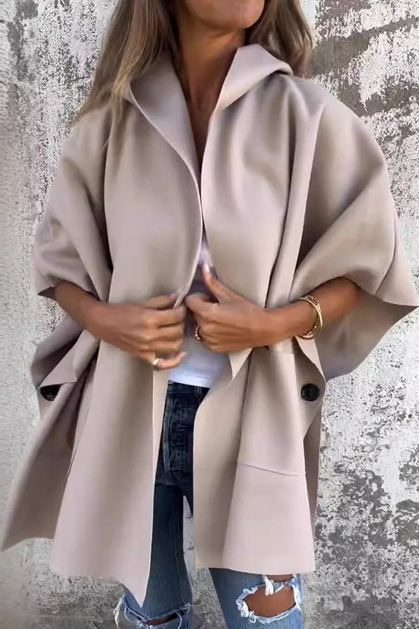 Women Elegant Oversized Cape Coat | Jovelle