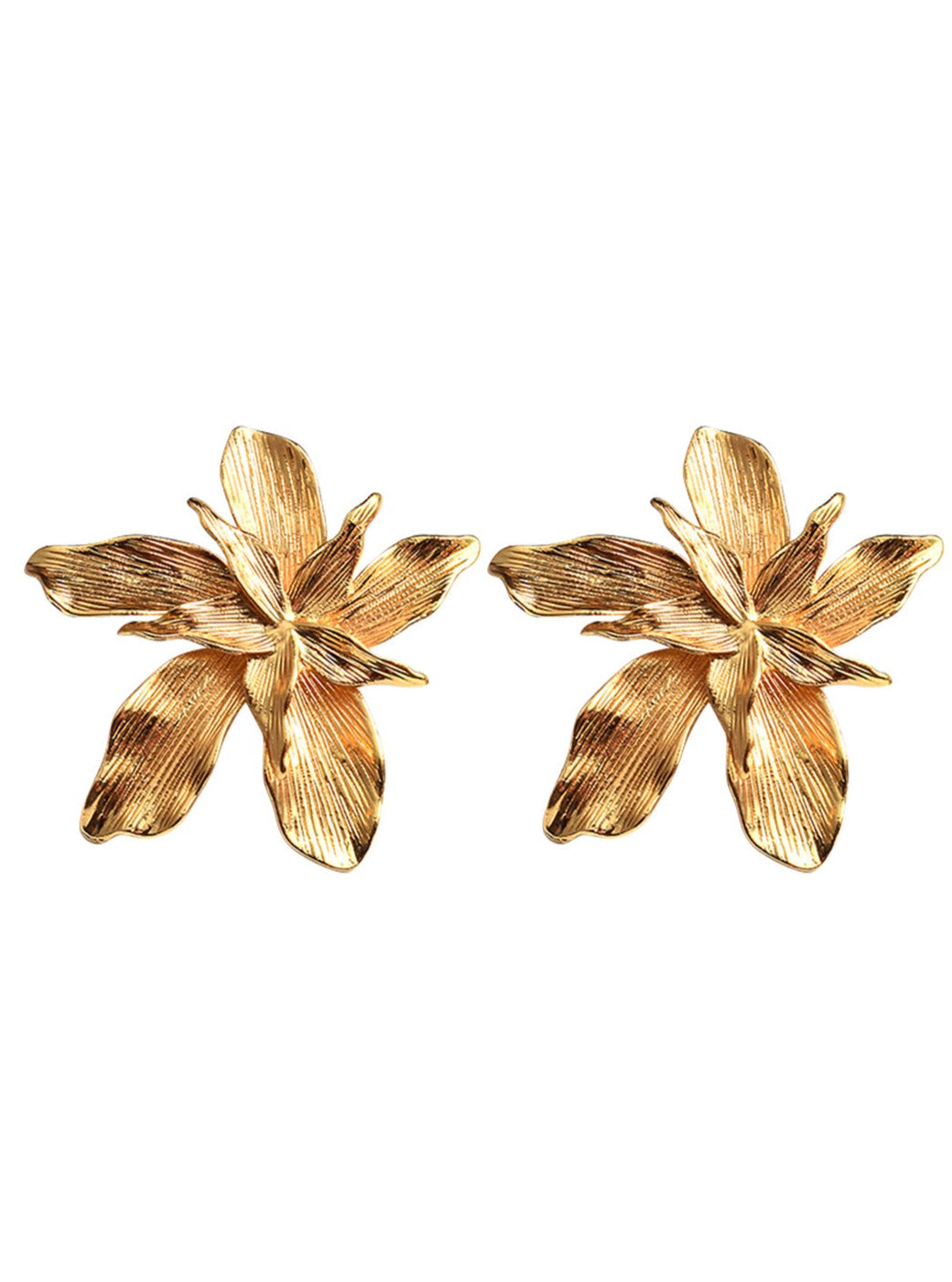 Women Earrings Alloy Metal Floral Design | Elegant Blossom-3