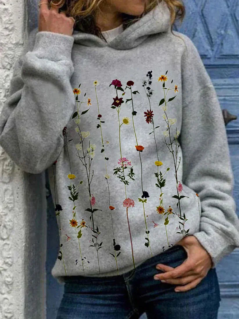 Women Hoodie Multicolor Cotton | Dorthe-3