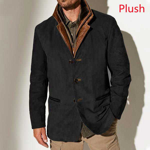 Men Vintage Suede Blazer | Nicholo