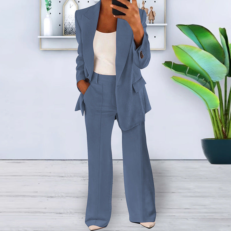 Women Elegant Wide-Leg Pantsuit | Nadira