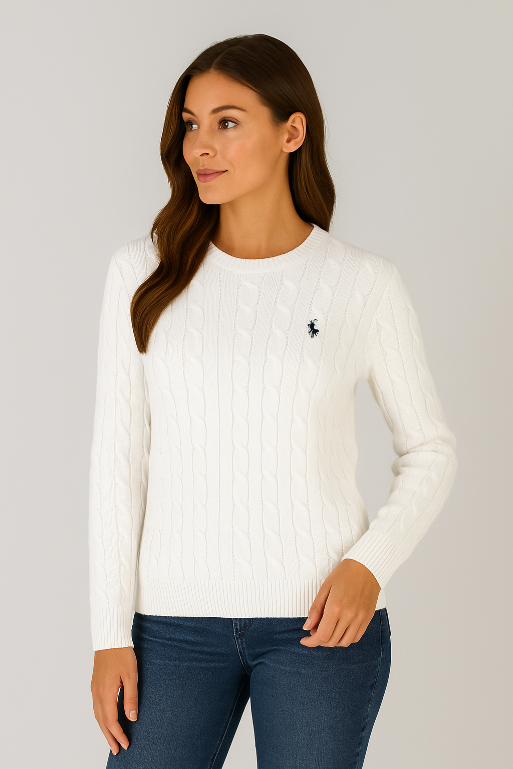 Women Cable Knit Sweater | Goldie