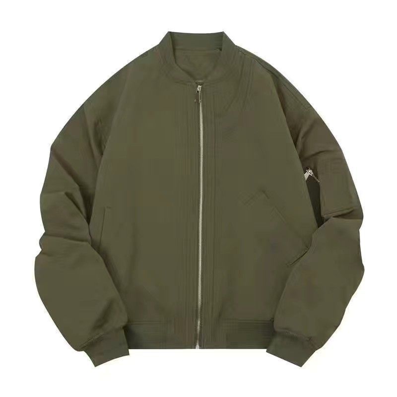Men Minimalist Zip-Up Bomber Jacket | Paul