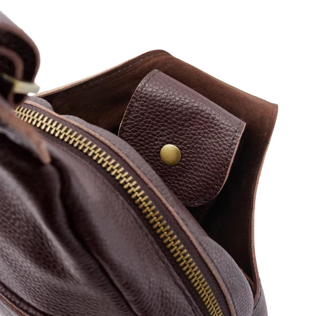 Men Vintage Leather Sling Bag | Leon