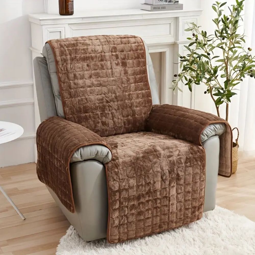 Recliner Chair Cover Velvet Microfibre | Cozy Elegance 6