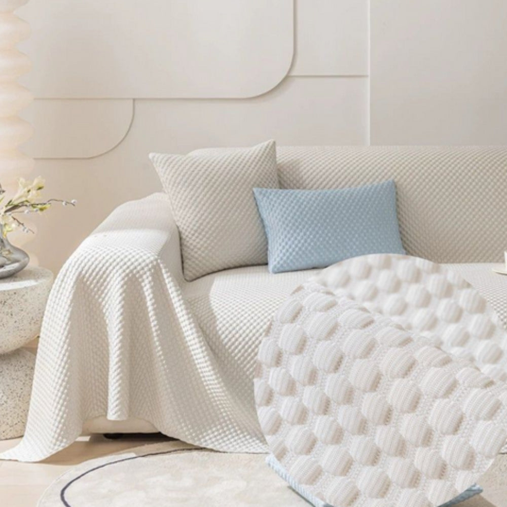 Sofa Cover Breathable Cotton Blend Non-Slip | Summer Refresh 5