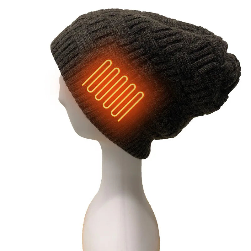 Men Rechargeable Heated Beanie | Kenneth