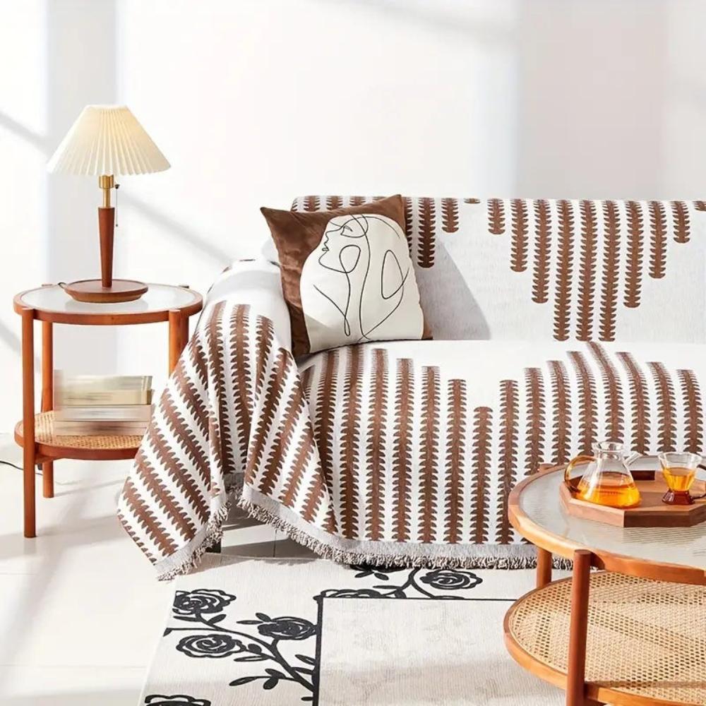 Sofa Cover Gray Chenille Non-Slip | Elegant Comfort 5