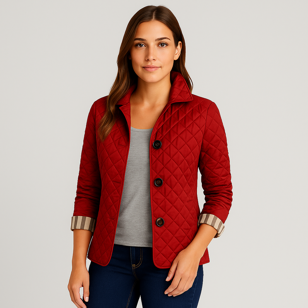 Women Quilted Tailored Jacket | Seraphina