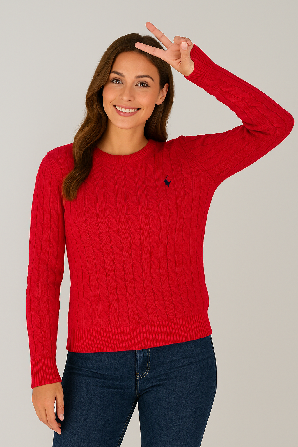 Women Cable Knit Sweater | Goldie