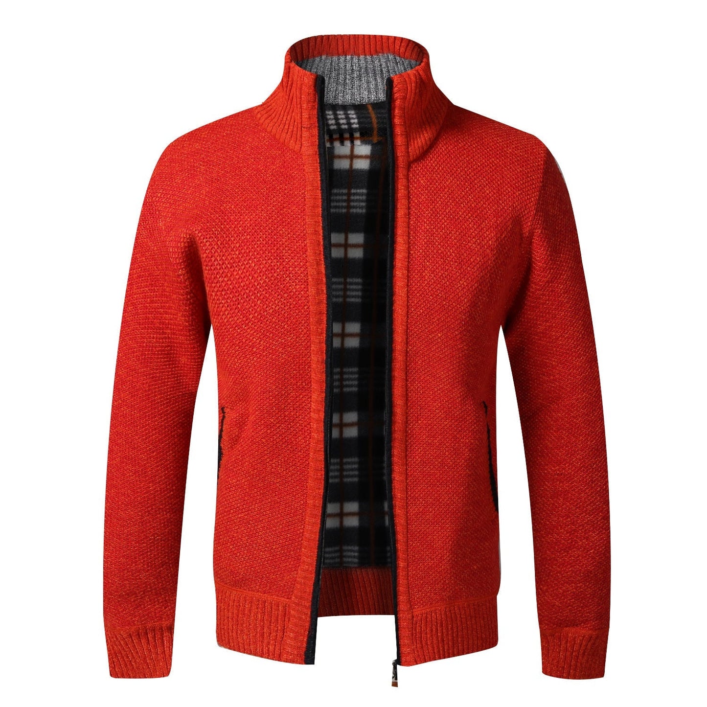 Men Knitted Zip-Up Cardigan | Robbie