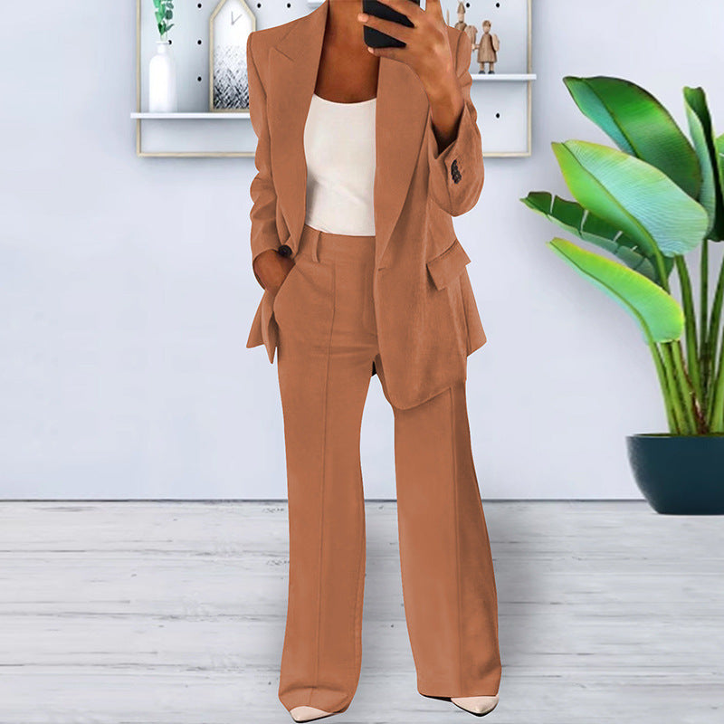Women Elegant Wide-Leg Pantsuit | Nadira