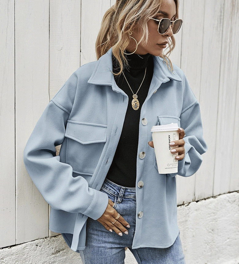 Women Oversized Pocket Jacket | Jewel