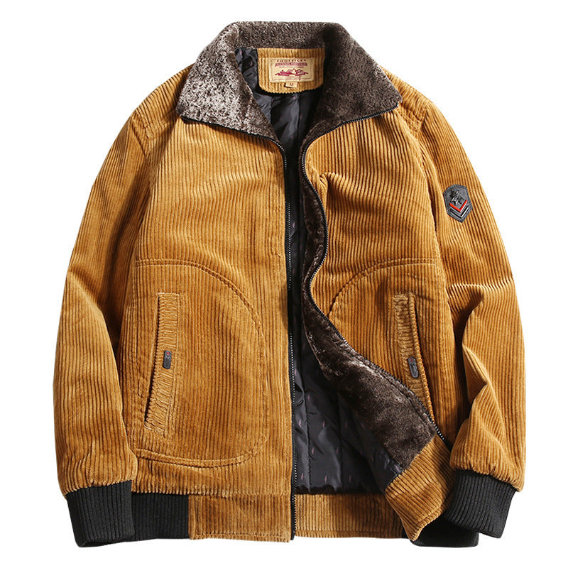 Men Vintage Corduroy Sherpa Jacket | Lawrence