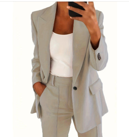 Women Elegant Wide-Leg Pantsuit | Nadira