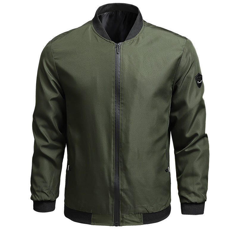 Men Classic Zip-Up Bomber Jacket | Ray